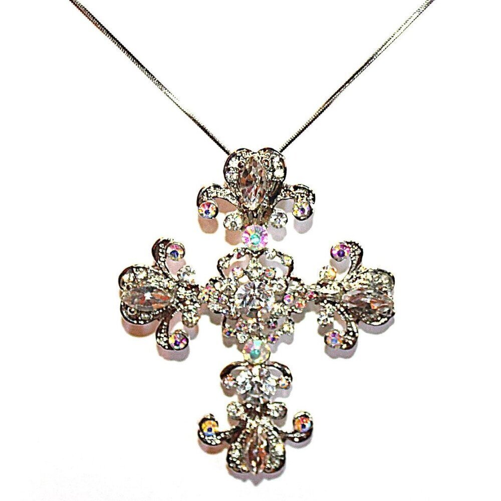 Large Ornate Cross Necklace